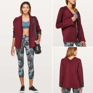 Lululemon Merino Wool Reverse Me Wrap Sweater